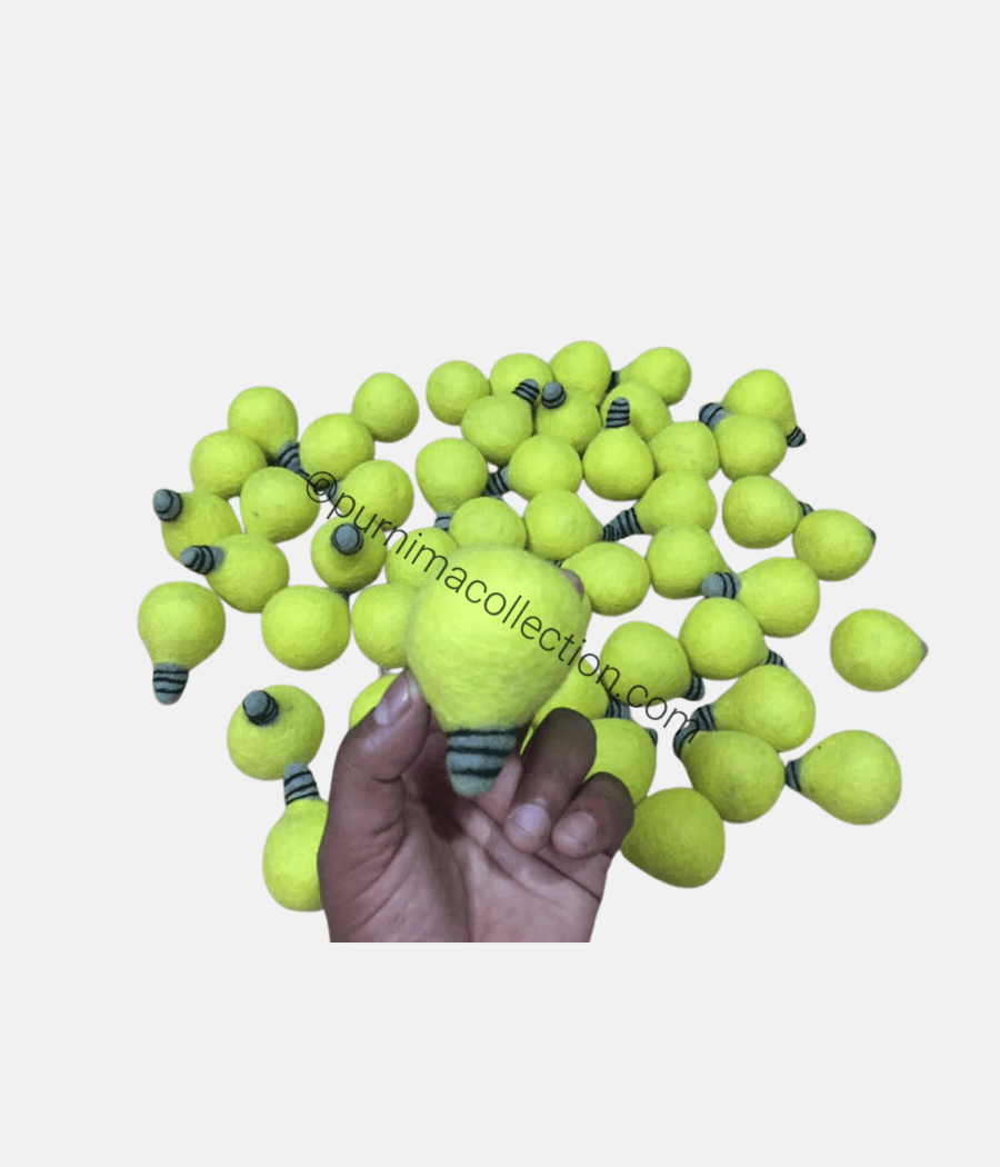 Handmade Felt Decorative Bulb